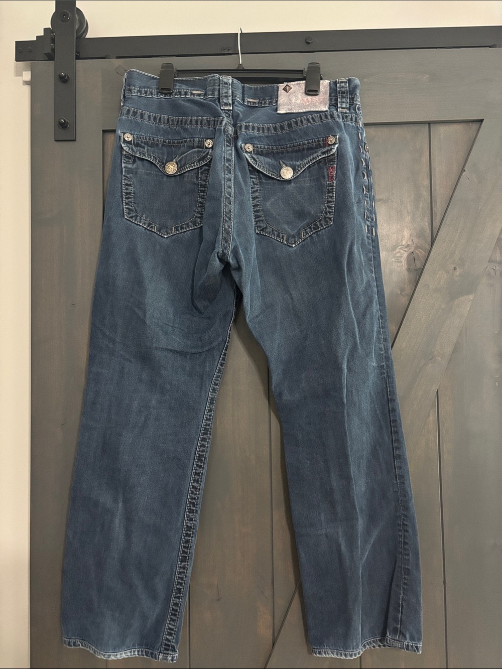 Men's MEK Blue Denim Jeans - Classic Straight Fit